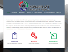 Tablet Screenshot of novarplast.com